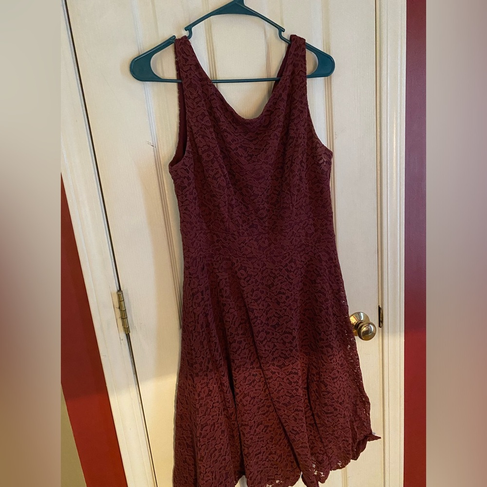 Burgendy semi-formal dress